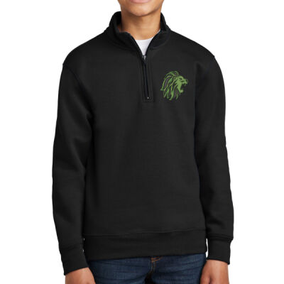 PC78YQ -  black Youth Core Fleece 1/4 Zip Pullover Sweatshirt Thumbnail